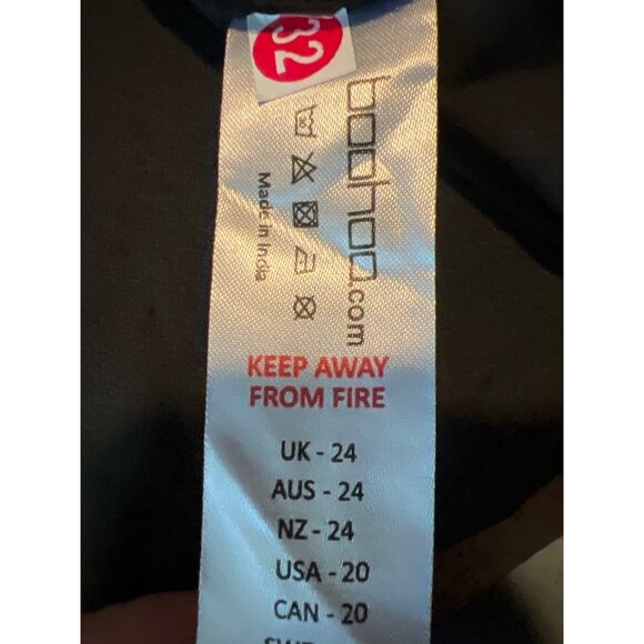 Boohoo Plus Cowl Neck Woven Slip Dress Size 24 Black - Picture 5 of 10